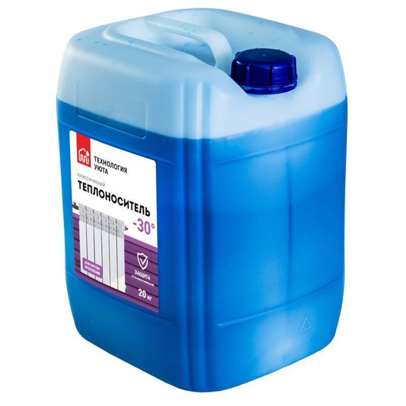 Теплоноситель Технология Уюта -30 на основе этиленгликоля 20 кг 602233