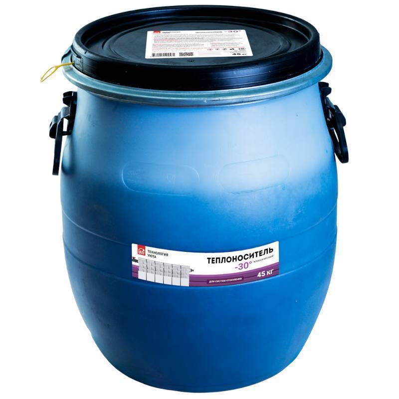Теплоноситель Технология Уюта -30 на основе этиленгликоля 45 кг 960223