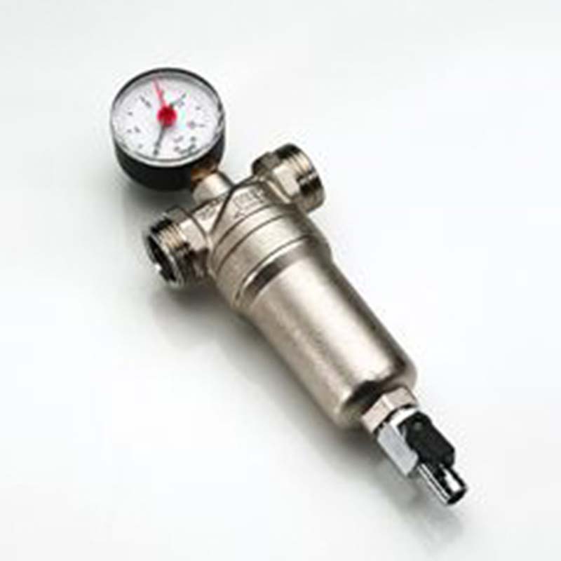 Фильтр промывной Tiemme с манометром 1 1/4х1 1/2 латунная колба 3130014