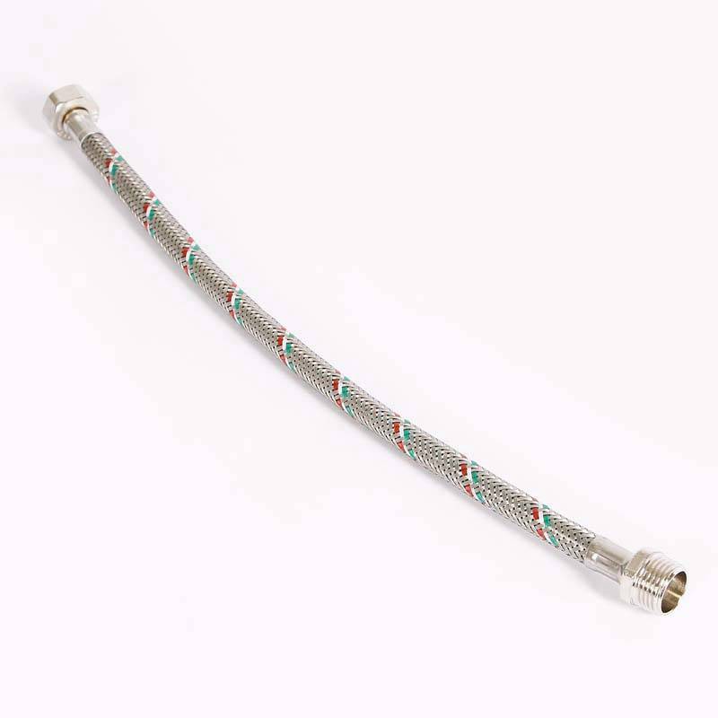 Гибкая подводка для воды Uni-Fitt 1/2 НВ 40 см нержавеющая сталь 501S2004