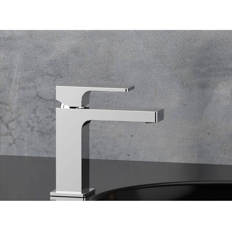 Смеситель для раковины Remer Absolute с донным клапаном хром AU10