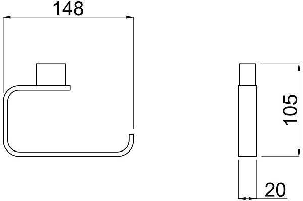 Держатель туалетной бумаги Allen Brau Infinity хром 6.21007-00