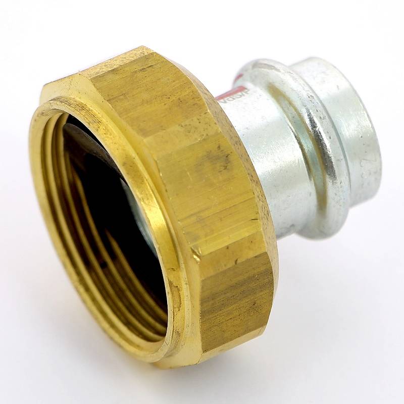 Муфта пресс Viega Prestabo с накидной гайкой 22х1 1/4 оцинкованная сталь 601072