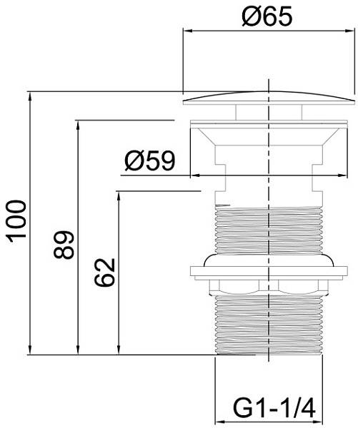 Донный клапан Allen Brau Priority черный 5.31024-31