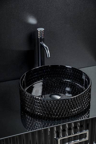 Раковина-чаша Boheme Monaco 39х39х12 см черный 817-B