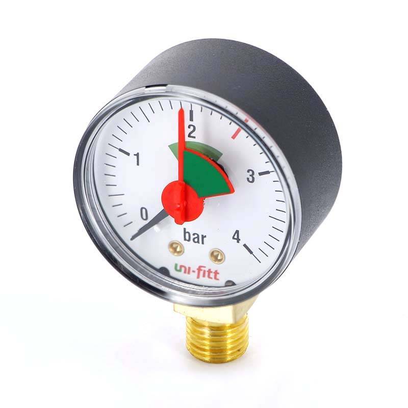 Манометр радиальный Uni-Fitt 1/4 4 бар 50 мм 301P1020