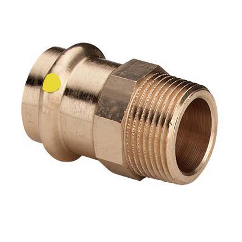 Муфта пресс с наружной резьбой Viega Profipress G 28 мм х 1 бронза 346287
