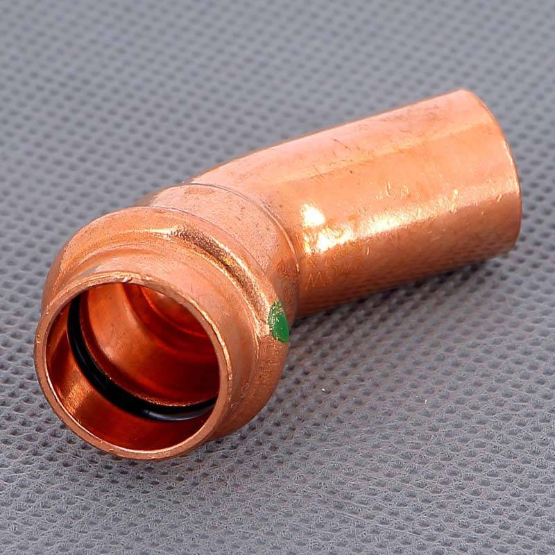 Угол-вставка 45° пресс Viega Profipress 18 мм медь 292560