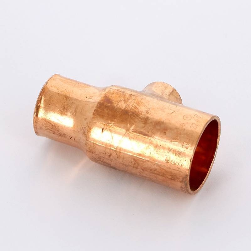 Тройник медный под пайку Viega 28х15х22 мм 106737