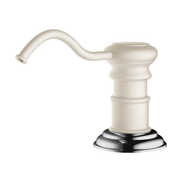 Дозатор встраиваемый Omoikiri OM-01 6.75 x 11 x 27 см хром/белый 4995012