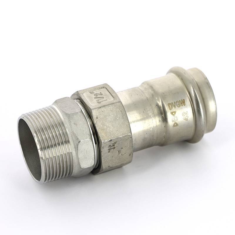 Муфта разборная IBP B-Press Inox 42 мм x 1 1/2 НР нержавеющая сталь PS4331G0421200