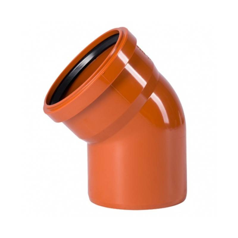 Отвод канализационный Ostendorf KG 200x45° 223220