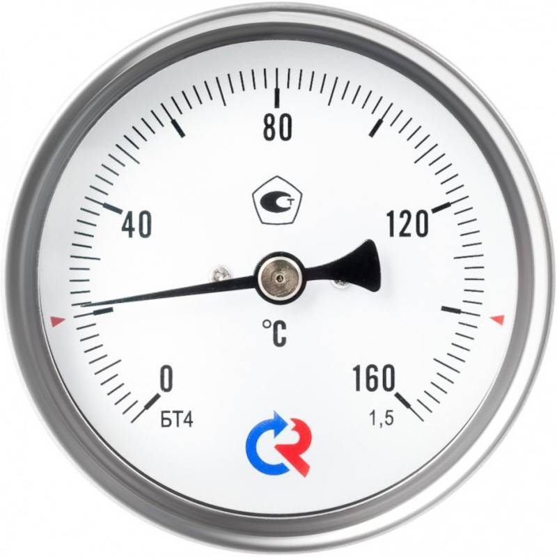 Термометр биметаллический Росма БТ-41.211 100/46 1/2 0-160 °C 00000002555