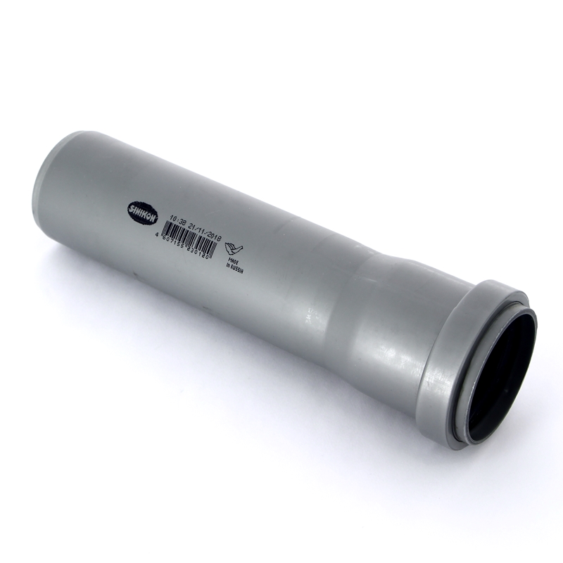 Труба канализационная Sinikon Standard 50x150 мм с раструбом 11010150