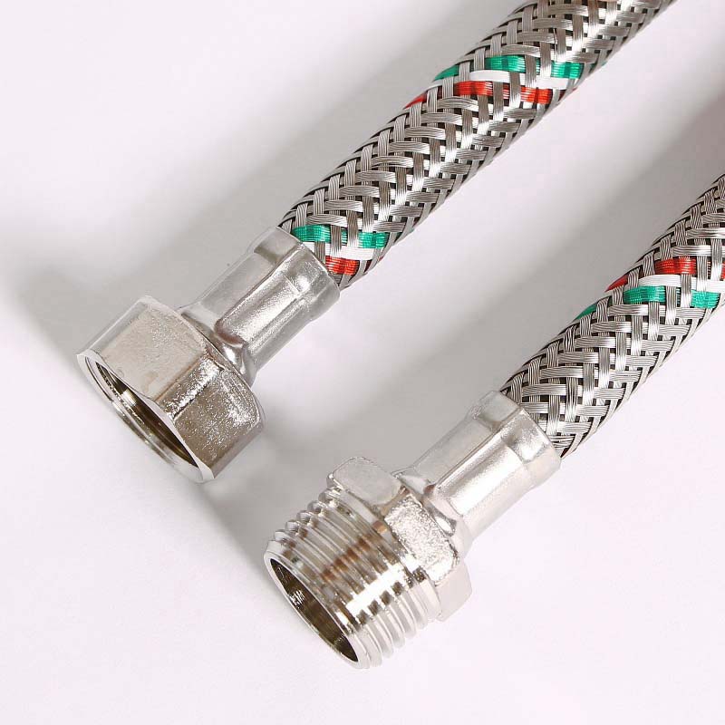 Гибкая подводка НВ 1/2, 30 см, DN 8, оплётка из нерж. стали