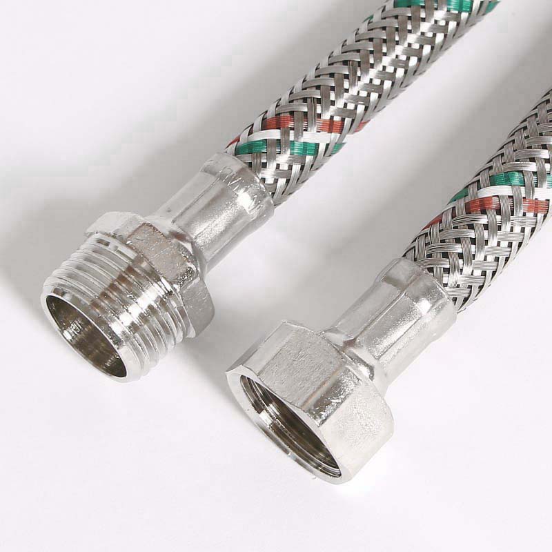 Гибкая подводка НВ 1/2, 40 см, DN 8, оплётка из нерж. стали