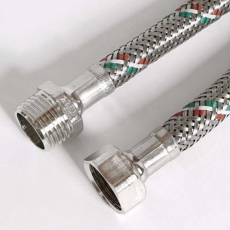 Гибкая подводка НВ 1/2, 50 см, DN 8, оплётка из нерж. стали