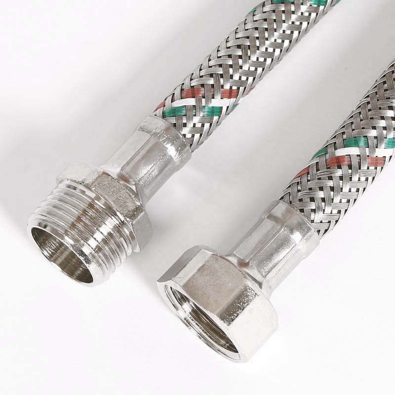 Гибкая подводка НВ 1/2, 200 см, DN 8, оплётка из нерж. стали