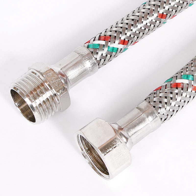 Гибкая подводка НВ 1/2, 300 см, DN 8, оплётка из нерж. стали