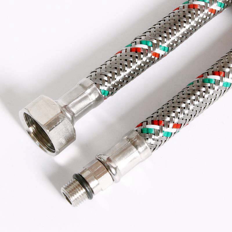 Гибкая подводка для смесителя М10х1 - 1/2, 60 см, DN 8, оплётка из нерж. стали