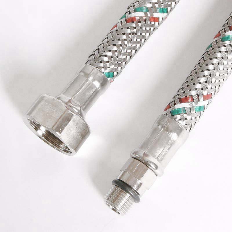 Гибкая подводка для смесителя М10х1 - 1/2, 120 см, DN 8, оплётка из нерж. стали