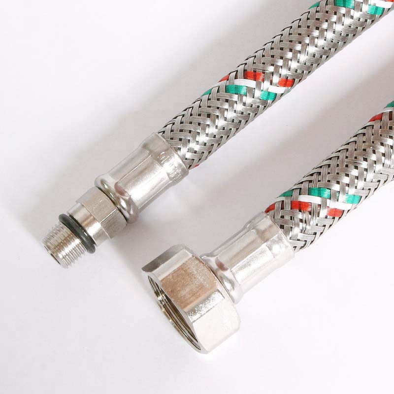 Гибкая подводка для смесителя М10х1 - 1/2, 150 см, DN 8, оплётка из нерж. стали