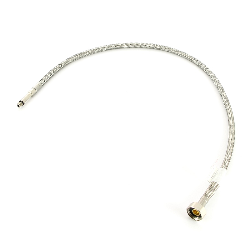 Гибкая подводка для смесителя МL8х1 - 1/2, 80 см, удлиненный штуцер, DN 6, оплётка из нерж. cтали