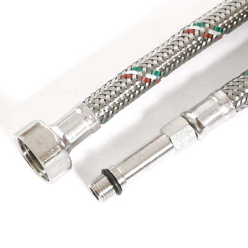 Гибкая подводка для смесителя МL10х1 - 1/2, 30 см, удл. штуцер, DN 8, оплётка из нерж. стали