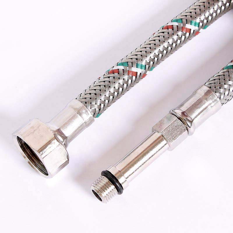 Гибкая подводка для смесителя МL10х1 - 1/2, 80 см, удл. штуцер, DN 8, оплётка из нерж. стали