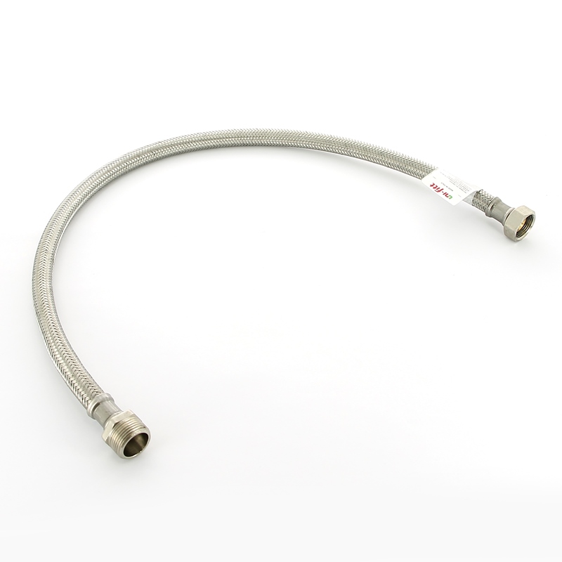 Гибкая подводка для воды НВ 3/4, 80 см, DN 13, оплётка из нерж. cтали