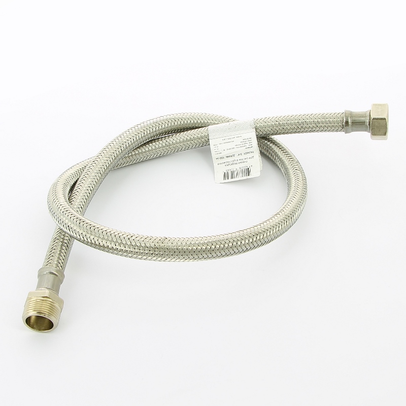 Гибкая подводка для воды НВ 3/4, 100 см, DN 13, оплётка из нерж. стали