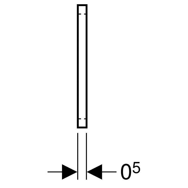 Прокладка шумопоглощающая Geberit GIS для монтажного кронштейна 461.014.00.1