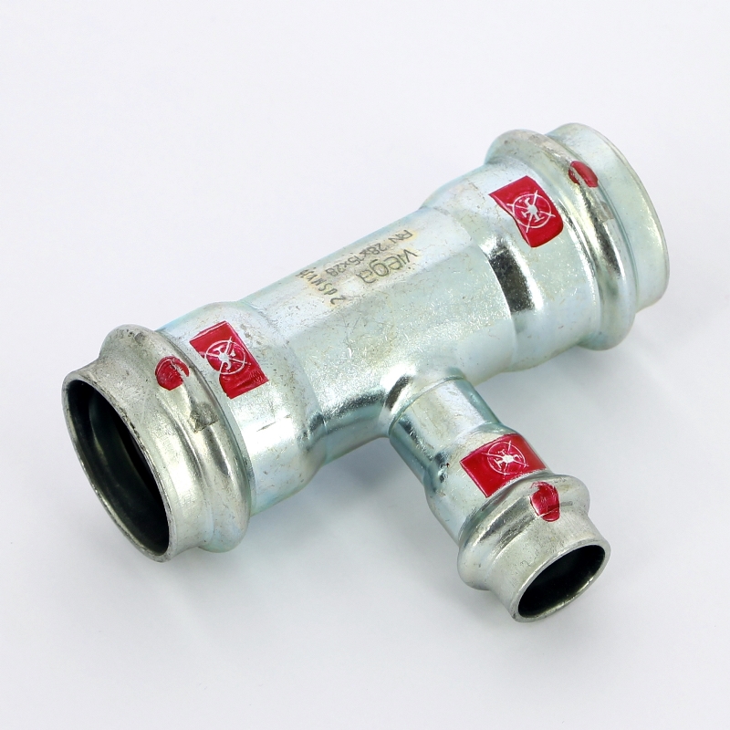 Тройник пресс 28х15х28 оцинк.сталь Prestabo SC-Contur