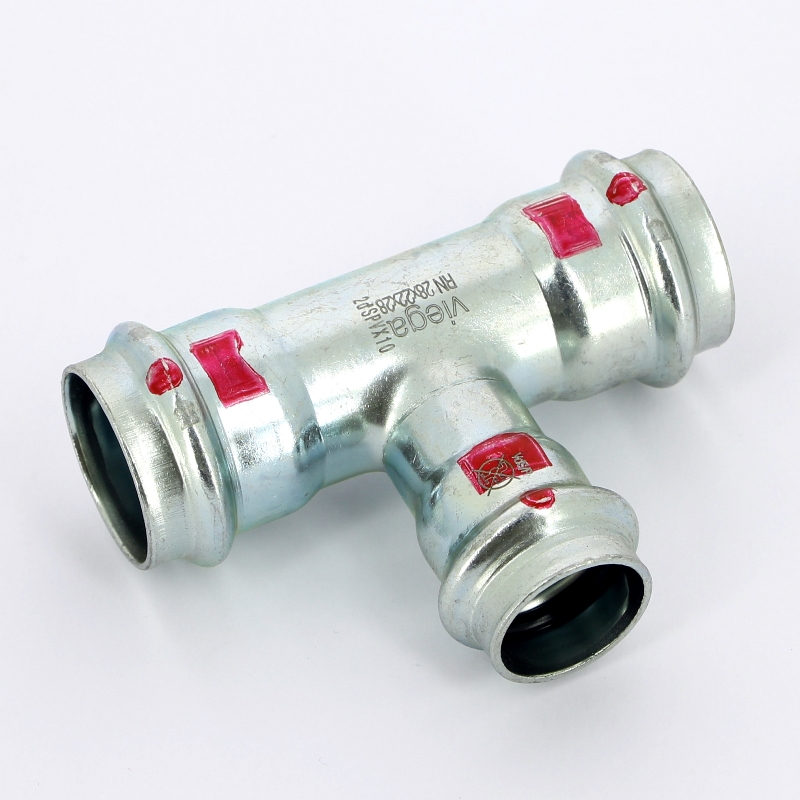 Тройник пресс 28х22х28 оцинк. сталь Prestabo SC-Contur