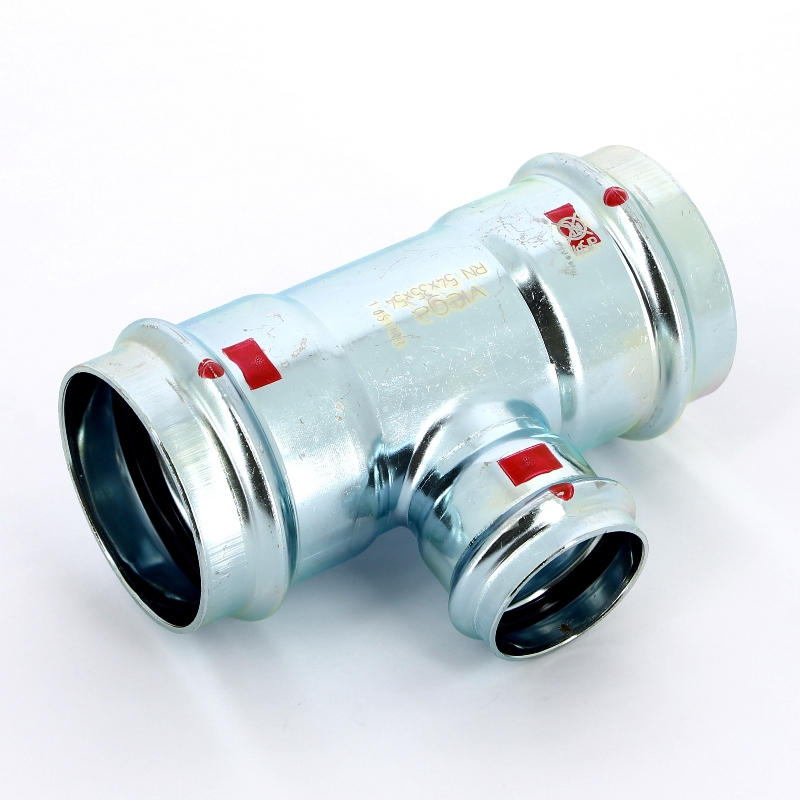 Тройник пресс 54х35х54 оцинк.сталь Prestabo SC-Contur