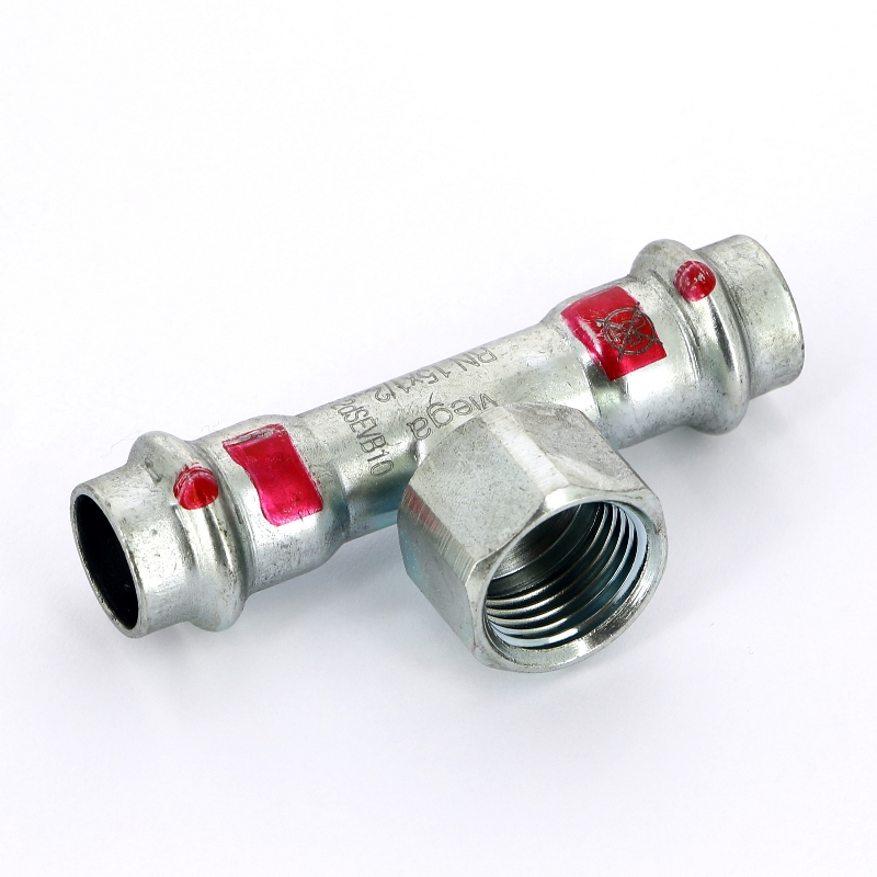 Тройник пресс-В 15х1/2'х15 оцинк.сталь Prestabo SC-Contur