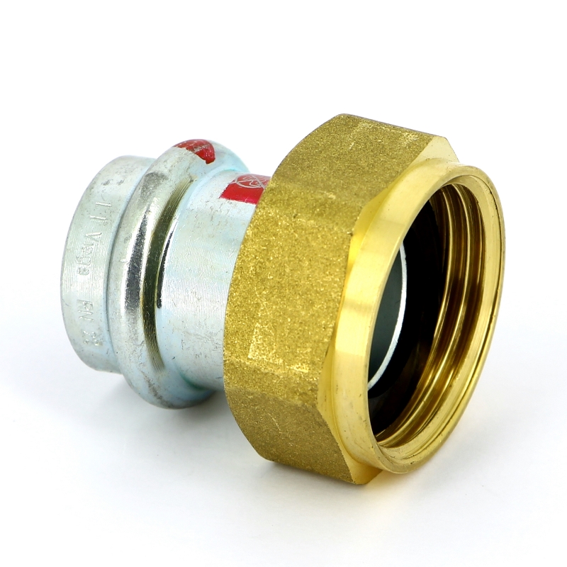 Разъемное соединение пресс-В 22х1' с плоской прокладкой оцинк.сталь Prestabo SC-Contur