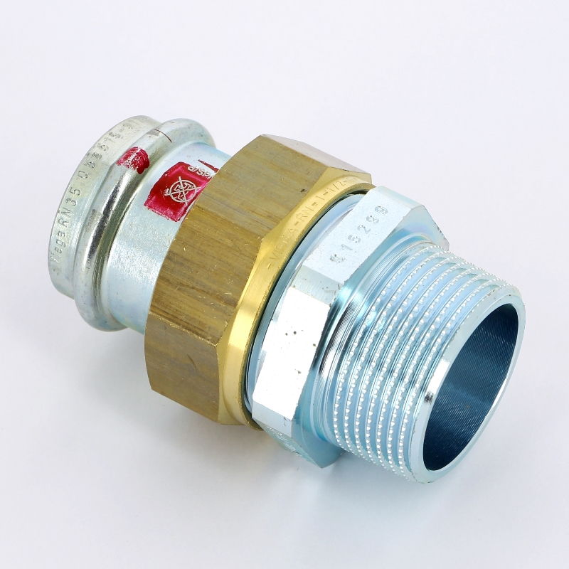 Разъемное соединение пресс-Н 35х1 1/4' с плоской прокладкой оцинк.сталь Prestabo SC-Contur