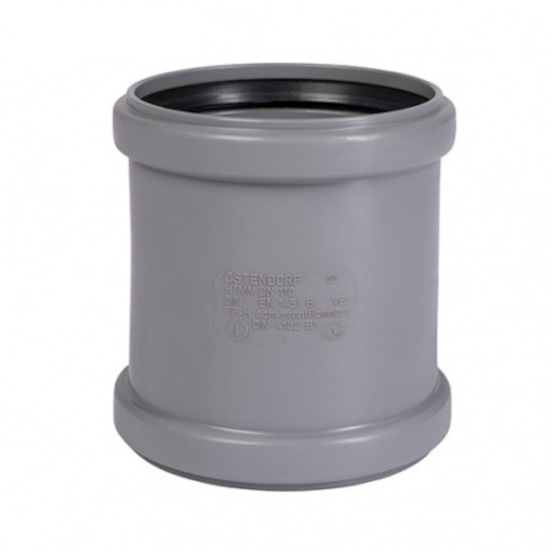 Муфта двойная HTMM 40 мм, цв. белый, Ger