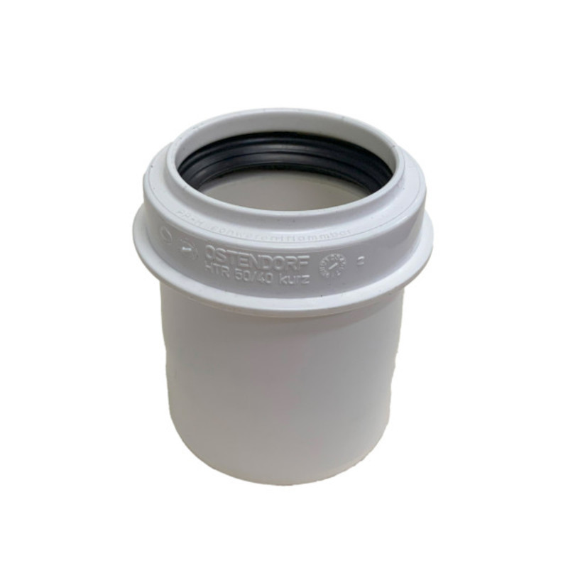 Редукция короткая HTRK 50/40 мм, цв.белый