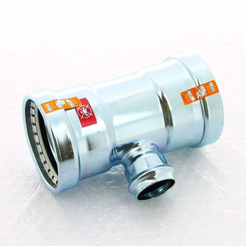 Тройник пресс 76х35х76 оцинк.сталь Prestabo SC-Contur