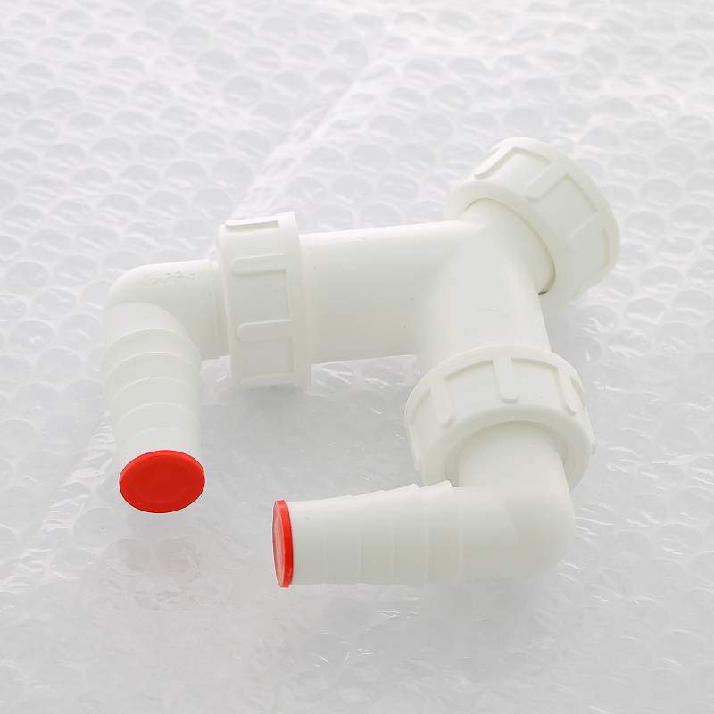 Колено двойное Alcaplast G1 17-23 мм с обратным клапаном P148Z