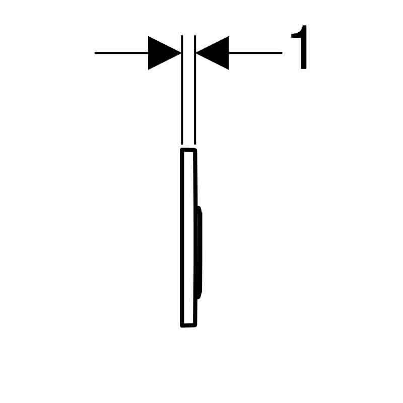 Кнопка смыва Geberit Omega20 белый/хром 115.085.KJ.1