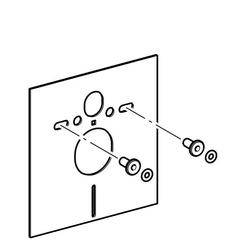 Звукоизоляционный комплект Geberit для подвесного унитаза и биде 156.050.00.1