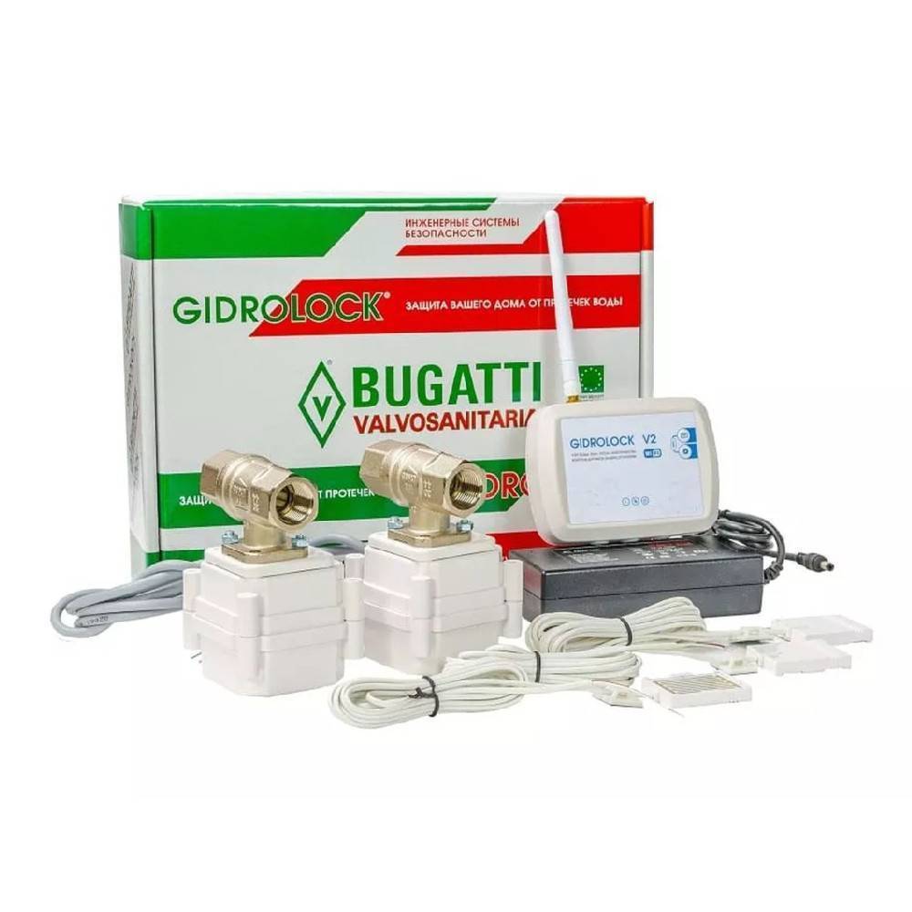 Система защиты от протечек Gidrolock Wi-Fi Bugatti 3/4 11370