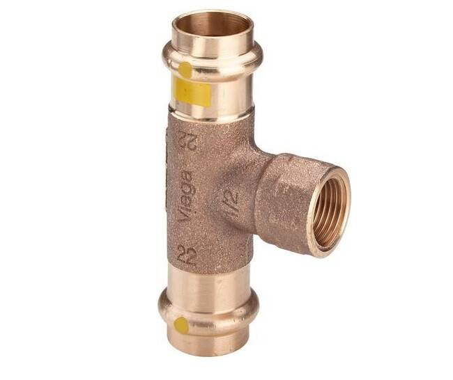 Тройник Viega Profipress G с SC-Contur 28x3/4x28 мм 352752