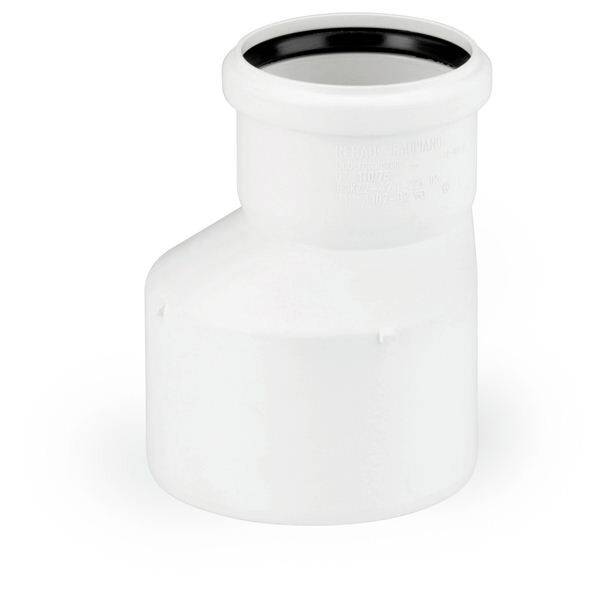 Переходник эксцентрический REHAU RAUPIANO Plus 110/75 мм PP 11214041002