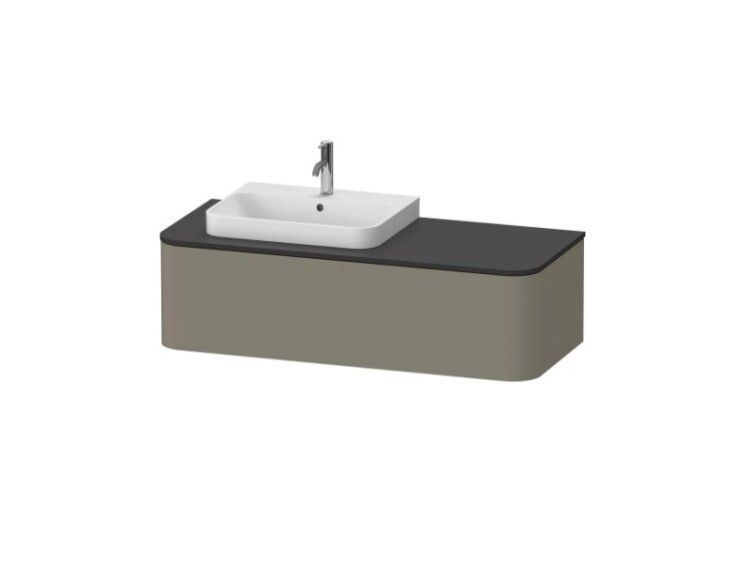 Тумба под раковину Duravit Happy D.2 Plus 1300x550x354 мм каменно-серый HP4942M9292