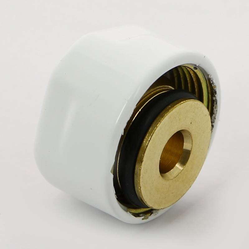 Соединитель для металлопластиковой трубы Carlo Poletti 16х2 мм белый A58502E9016