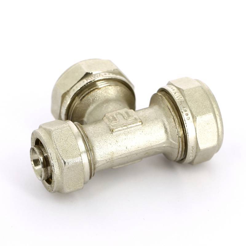 Тройник обжимной никелированный Tiemme 26х26х20 1600090